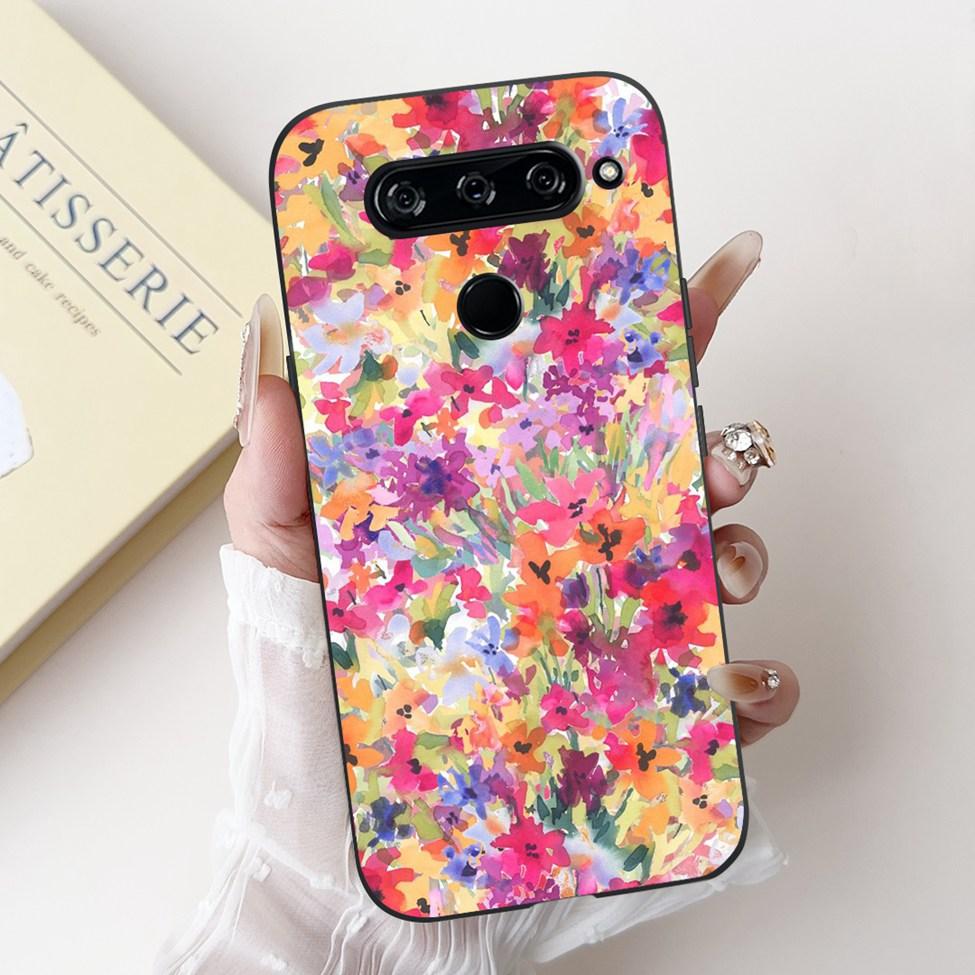 For LG V40 V50 ThinQ Case V50S ThinQ Cute Cartoon Cat Luxury Cool Shockproof Silicone Back Cover For LG V50S ThinQ 5G Phone Case