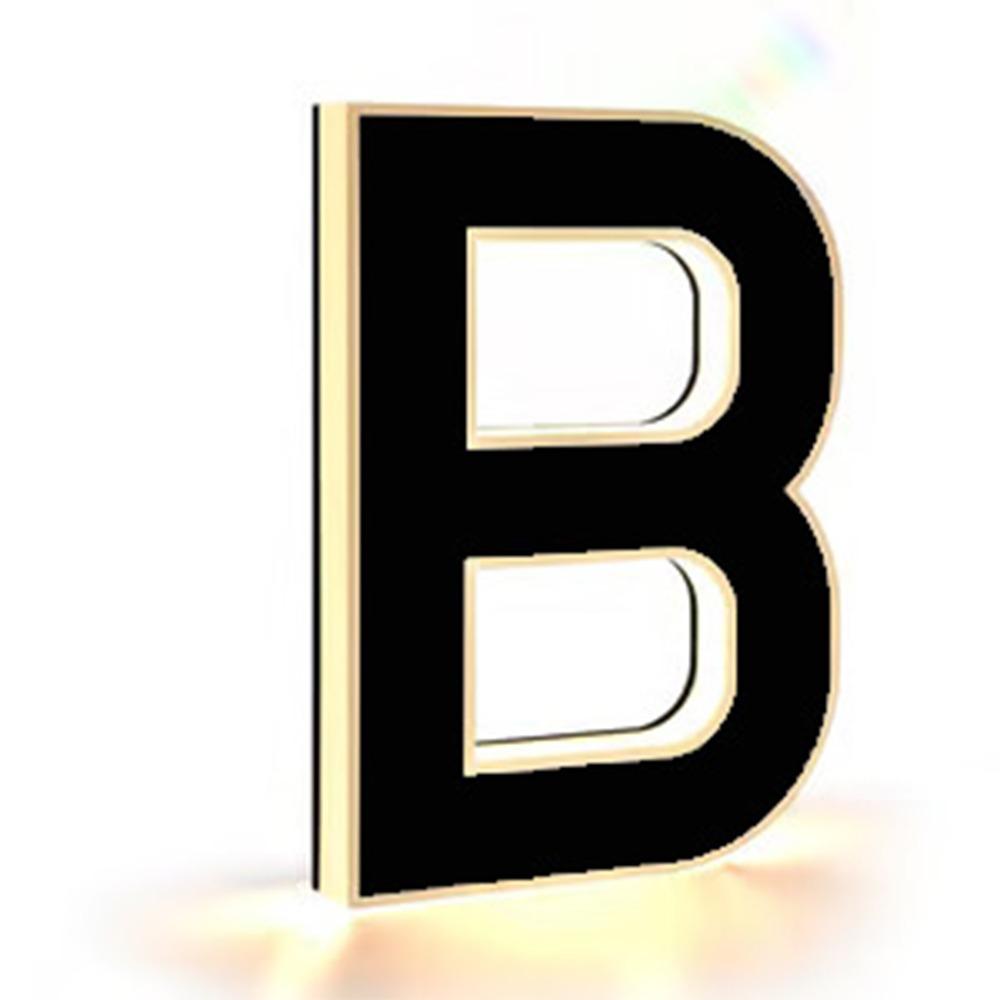 12V Power Illuminated House Number Sign 0-9 A-B Home Wall Decor LED Address Sign House