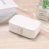 1PC -Macaron Double Layer Earring Storage Box Necklace Earring Ring Jewelry Box Portable Jewelry Jewelry Box