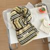 South Korea Autumn and Winter New Blended Knitted Striped Color Matching Scarf Women's Warm and Cold-proof Versatile Scarf