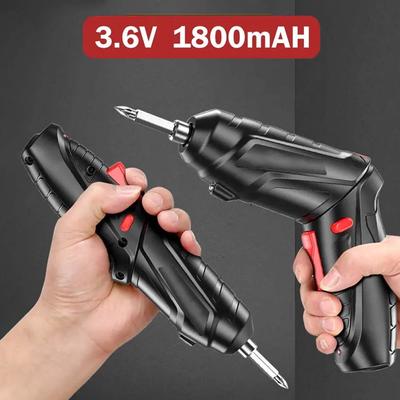 3.6v elektrikli alet takımı ev bakım onarım 1800mAh lityum pil Mini ev elektrikli matkap akülü tornavida