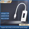 KWS-065C Tester DC Type-C Tensimetru 4-30V Ampermetru Monitor digital Indicator de întrerupere a puterii Încărcător de bancă Tester în 2 direcții