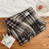Autumn and winter new scarf for women, Korean version cashmere thickened student warmth, cozy atmosphere scarf for men, houndstooth versatile