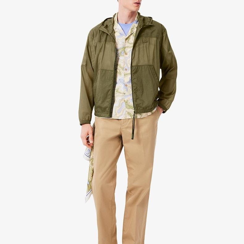 Lacoste Jackets Men's E9F/Olive Hooded Moderate Other BH2587