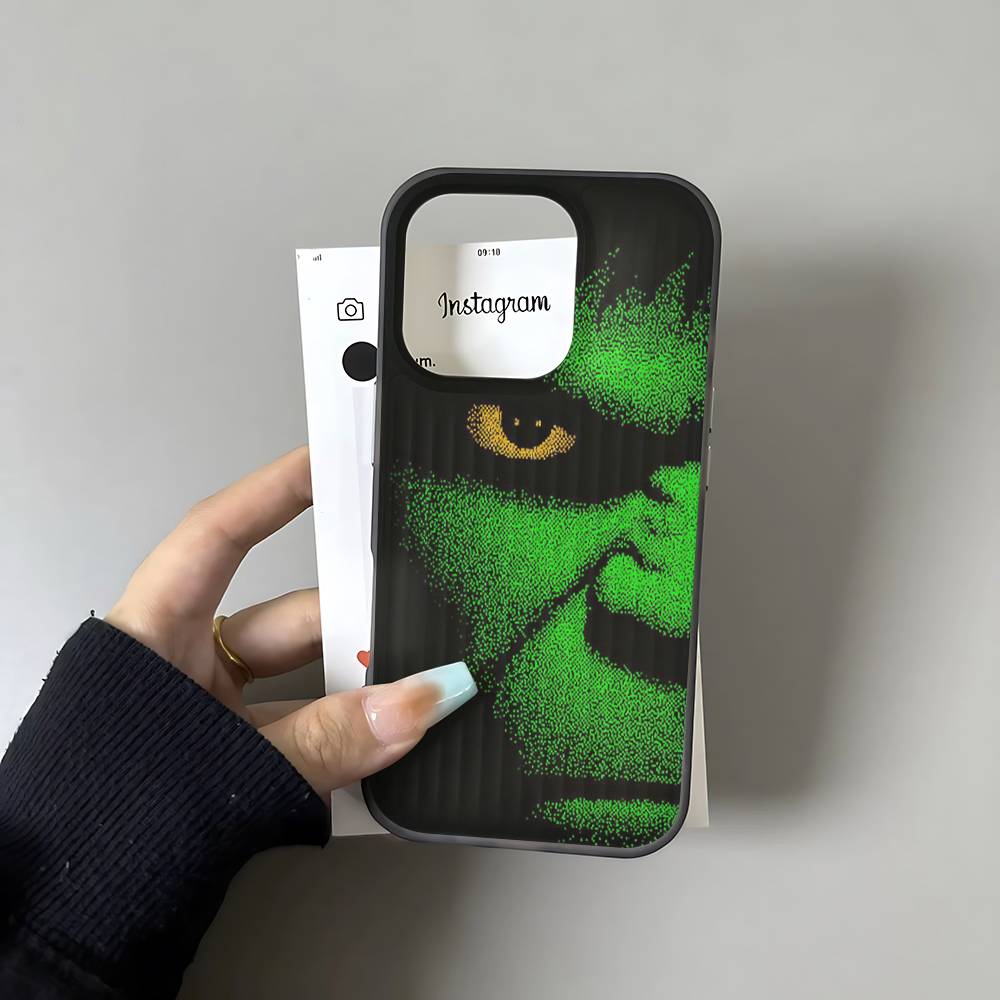 Superhero H-Hulk For Phone 17 16 15 14 13 12 11 Pro Max Plus Pro Air Phone Case Corrugated Stripe Back Cover