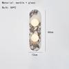 Modern Luxury White Black Natural Marble Led Wall Lamp White Glass 8cm G9 Bulb Sconce For Indoor Foyer Aisle Restaurant Bedroom