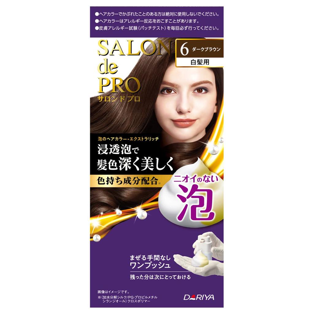 SALON de PRO Foam Hair Color Extra Rich 6 Dark Brown [Quasi-drug]
