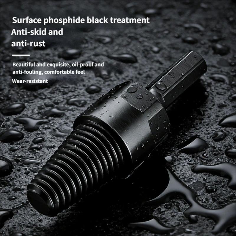 High Carbon Steel Broken Screw Extractor Hexagonal Shank Screw Removers Screw Removal Tool For Water Faucet Repair