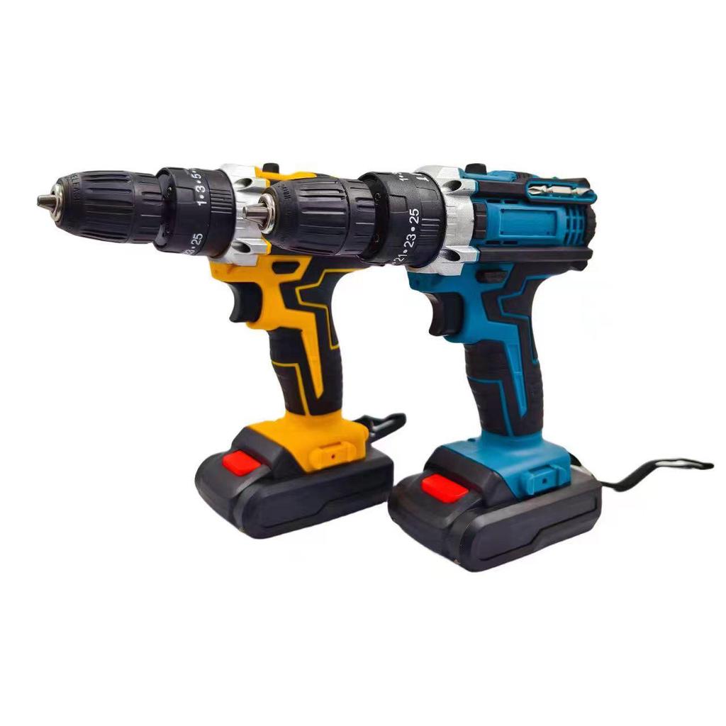 21V Dual-Speed Handheld Impact Drill & Electric Screwdriver with Three Modes