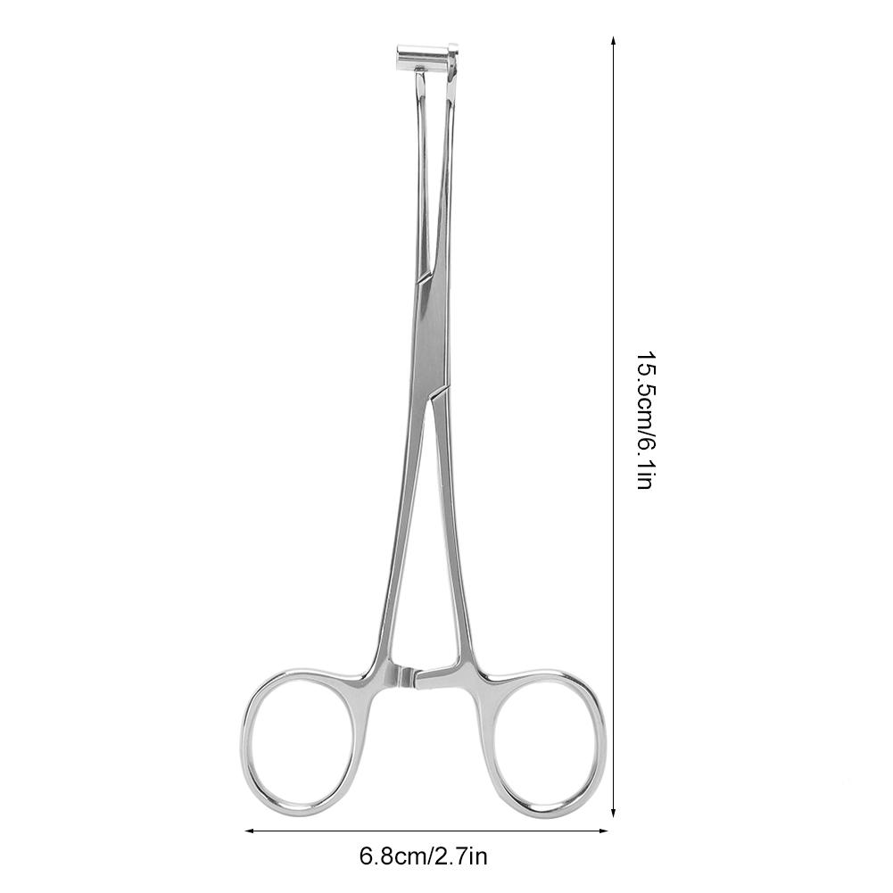 Ear Piercing Pliers Stainless Steel Reusable Ear Piercing Clamp Tool Body Piercing Supply