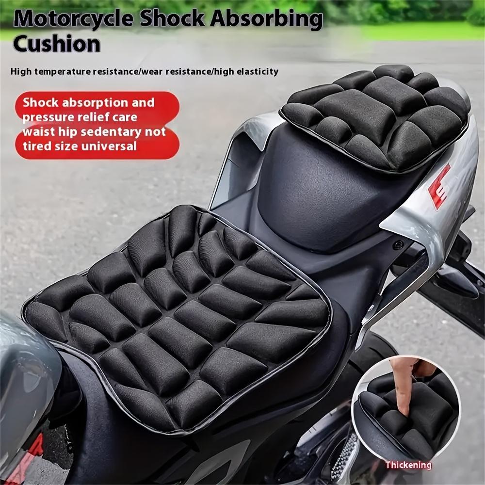 2pcs/set Motorcycle Fit for Seat Pad 3D Comfort Cushion Fit for Seat Breathable Universal Shock Absorbing Fit for Seat Cover Advanced Mountain Cushion