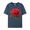 Unisex Clothing Red Rose Tees Birthday Camisa Unisex Retro Funny Camisa Unisexs TShirts Funny Tops Tees Top Quality