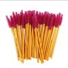 Disposable Gold Rod Eyelash & Eyebrow Brush Set: Comb, Mascara, Spiral Brush for Extensions