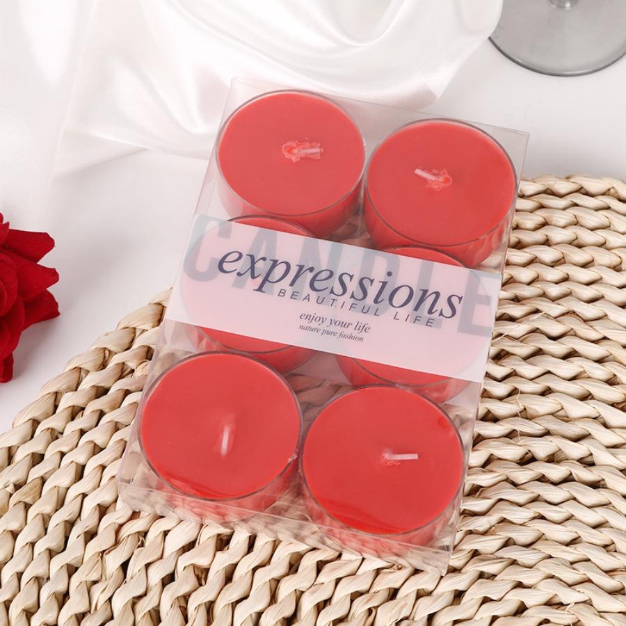 6pc Highly Scented Tealight Candle, Pleasant Fragrance Candle, For Home Décor, Wedding, Party, Holiday, Spa& Aromatherapy