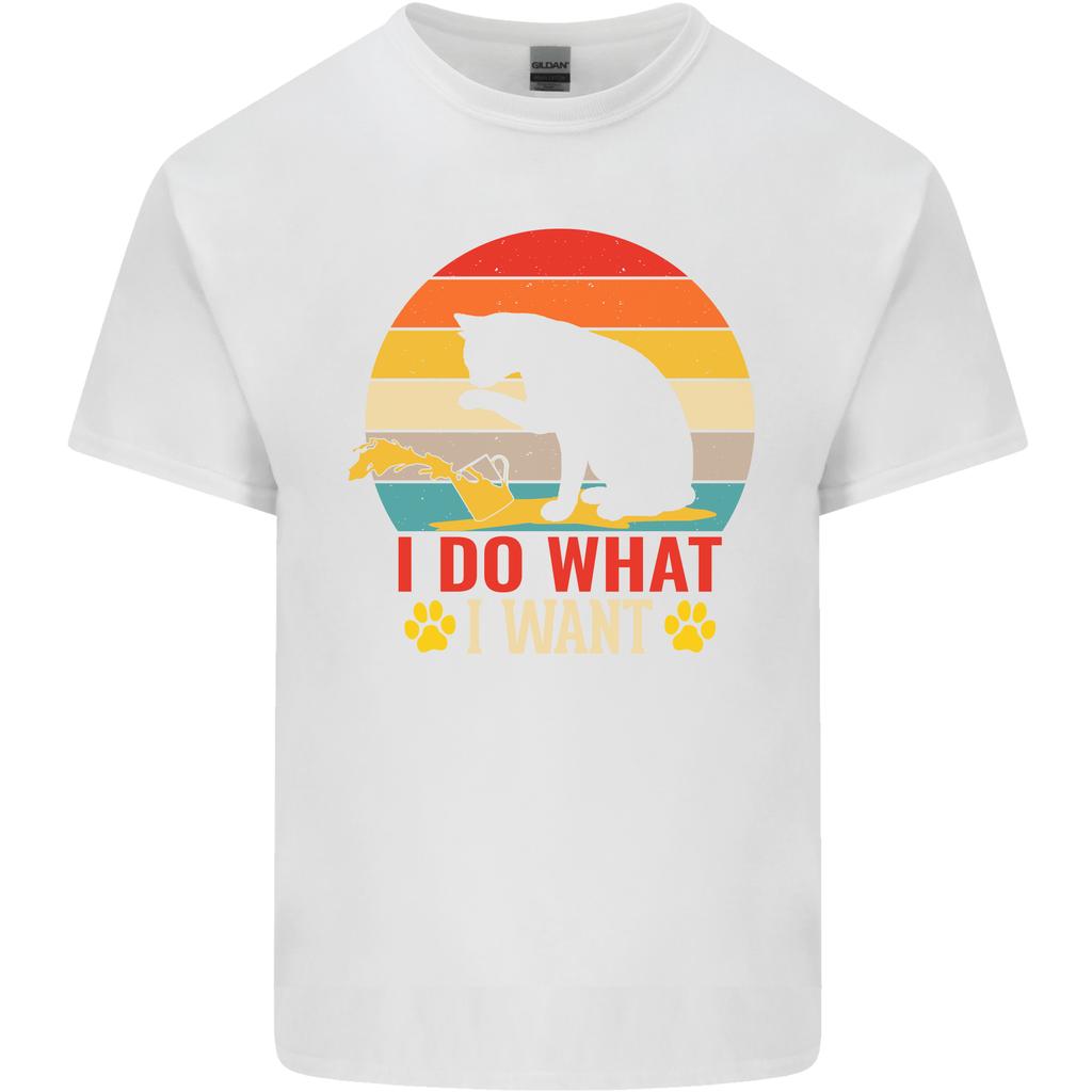 Cat I Do What I Want Funny Kitten Lover Unisexs Light Cotton TShirt