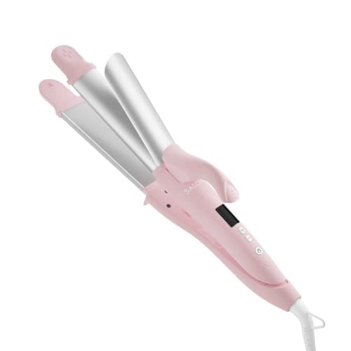 

2023 Spring/Summer Limited SALONIA | 2WAY Straight & Curl Hair Iron [Universe Rose] 32mm Iron Compatible with overseas countries Quick start-up time o
