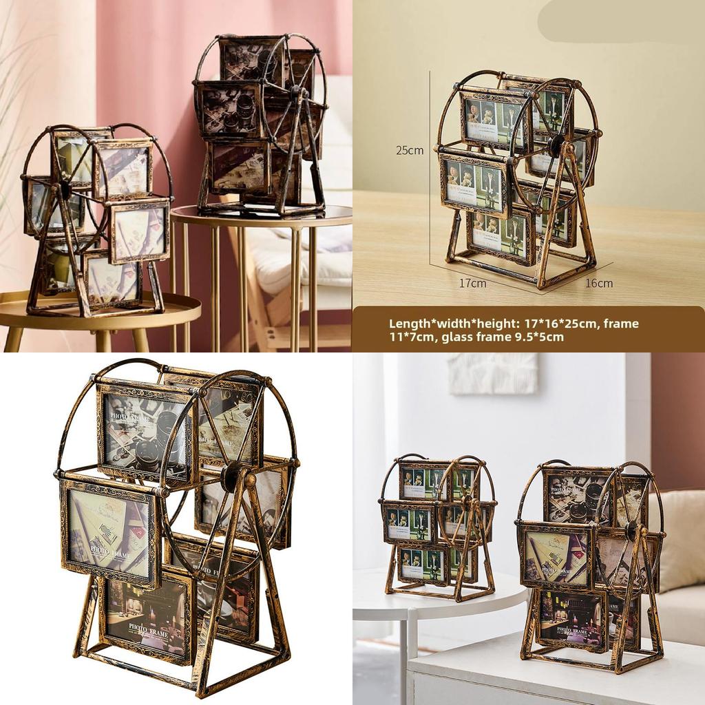Rotating Windmills Photo Frame With Abs Material For Home Decor And Gift Giving
