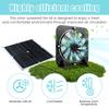 100W Solar Exhaust Fan Solar Panel Fan Ventilation Case Exhaust Fan for Outdoor Dog Chicken Coop Greenhouse Shed Fan Radiator