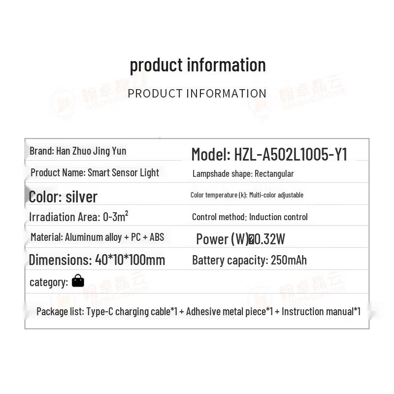 Hanshuo Crystal Cloud LED Motion Sensor Cabinet Light