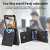 Leather Wallet Phone Case For Motorola Moto Razr 60 50 40 Ultra Card Holder Protective Diamond Ring Shockproof Cover