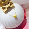 Gold-Plated Brass Heart Pendant Necklace – Japanese & Korean Fashion Women's Style, Popular On TikTok
