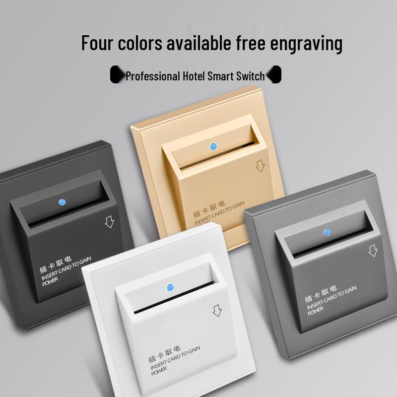 Universal 40A Card Power Switch for Hotels and Guesthouses
