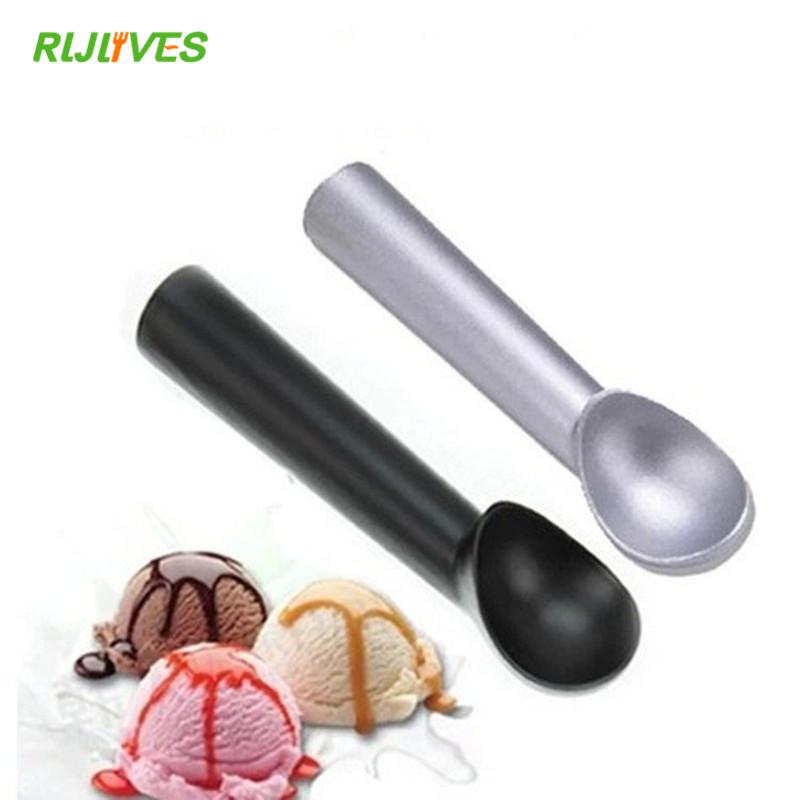 Ice Cream Tools Portable Aluminum Alloy Non-stick Anti-feeze Ice Cream Scoop Spoon For Home Kitchen Accessories