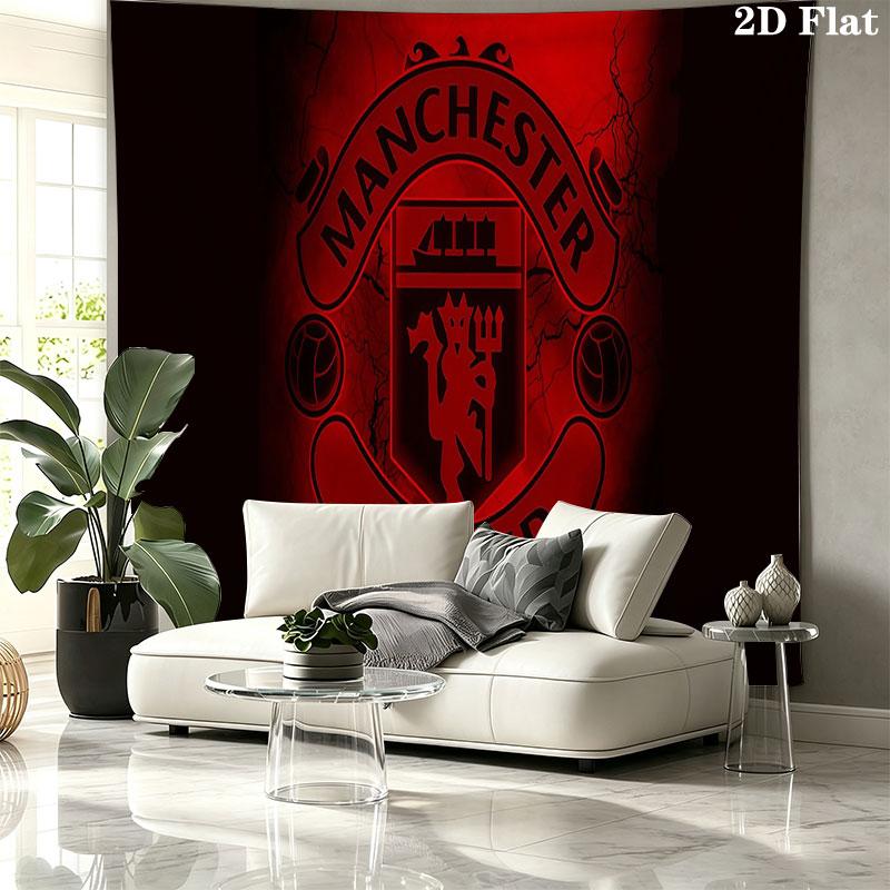 Red Devils Wall Tapestry, Aesthetic Printed Fabric Blanket, Suitable for Bedroom, Living Room, and Home Decor.