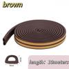 5/10MDType Window Door Seal Strip Self Adhesive Rubber Seal Foam Tape Window Dustproof Soundproof Insulation Strip Home Hardware