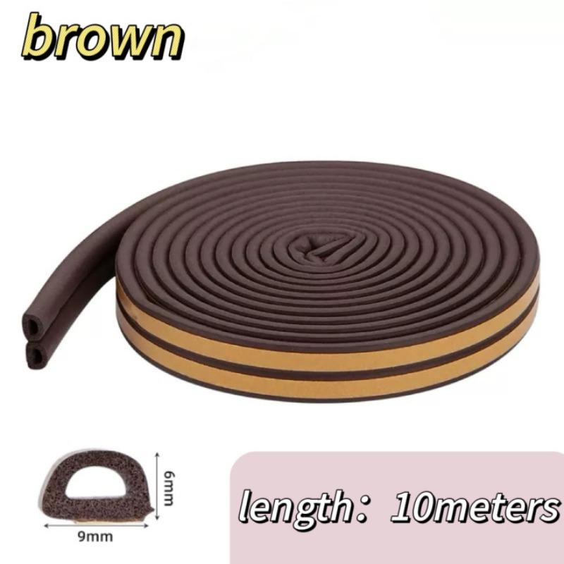 5/10MDType Window Door Seal Strip Self Adhesive Rubber Seal Foam Tape Window Dustproof Soundproof Insulation Strip Home Hardware