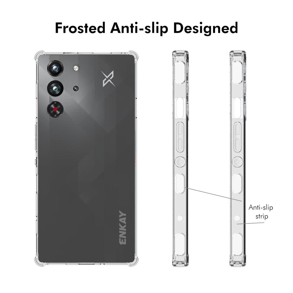 For ZTE nubia Red Magic 10 Pro 5G Clear Phone Case ENKAY HAT PRINCE Shockproof Anti-Slip TPU Cover