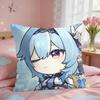 Eula Cute Cute Genshin Impact Cushion Cover Square Short Plush Pillow Case Living Room Sofa Home Decor Funda X