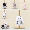 Cute Wedding Bear Plush Pendant Plush Keychain With Short Plush For Gift Ideas