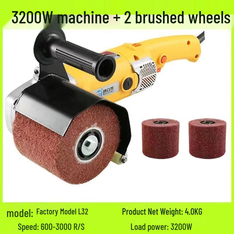 Hot Selling Stainless Steel Handheld Electric Polisher: Rust Remover & Mirror Surface Metal/Wood Wire Drawing Machine