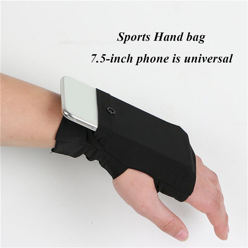 Left/Right Handed Sports Wrist Pouch Mobile Phone Bag Multifunctional Outdoor Running Arm Palm Bag