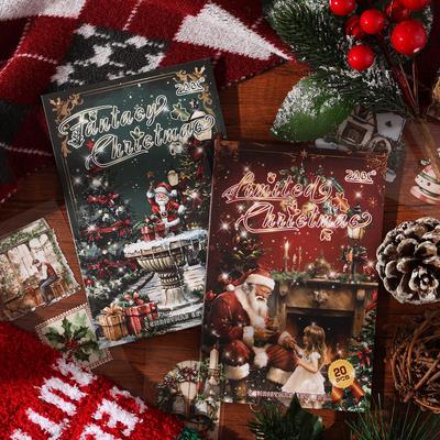 Yuezhen Creative Christmas Die-Cut Sticker Book for Journals and Kids