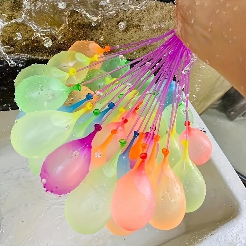 1 Bundle of 37pcs Summer Party Hip Hop Water Balloons, Quick Fill and Automatic Knotting Water Balloons, Setting The Party, Outdoor Entertainment