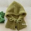 Han Dan~ Lazy circle hair hooded shawl integrated balaclava hat women's autumn and winter niche warm knitted hat