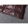 Chinese Size Classical 1930 Style Men Leather Jacket Uncoated Natural Goatskin Leather Soft Slim Spring Autumn