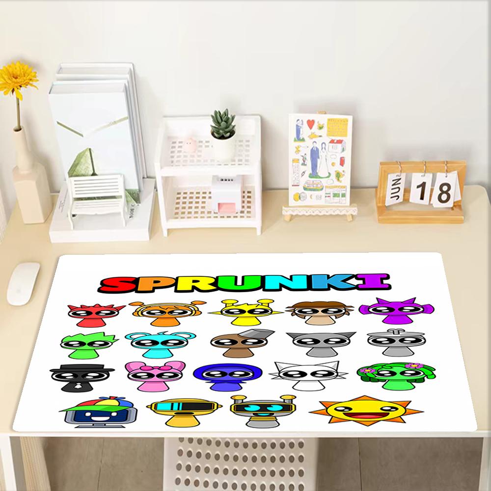 Sprunki Theme Mouse Pad, Non Slip Rubber Base, Multifunctional Office & Home Decor, Perfect for Workspace Personalization.