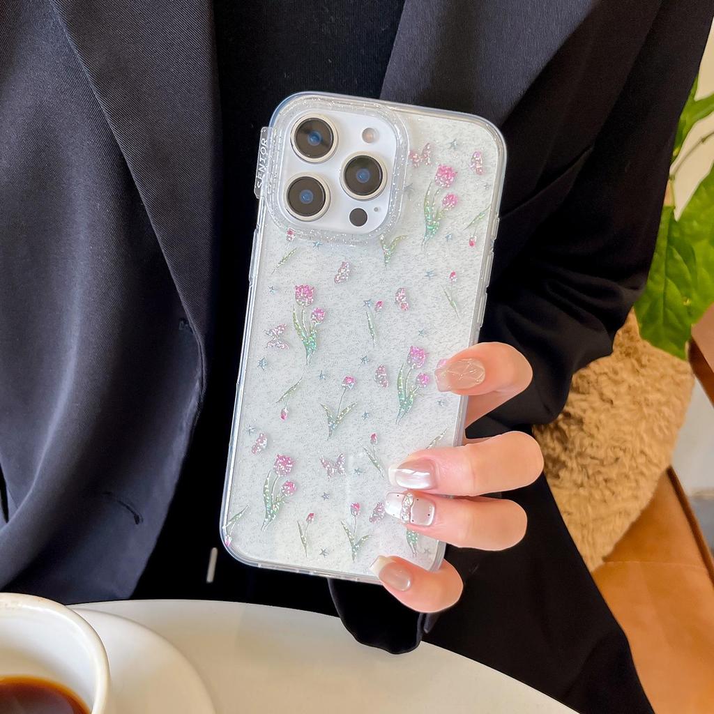 IMD Full-Screen Tulip Case for iPhone 17 Pro/15 Pro Max/16 PM