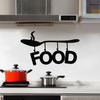 Dx353 Personalisierter Und Kreativer Löffel Hängendes Essen Englischer Wandaufkleber, Dekorativer Wandaufkleber für die Küche, Große Mengen Können Verhandelt Werden