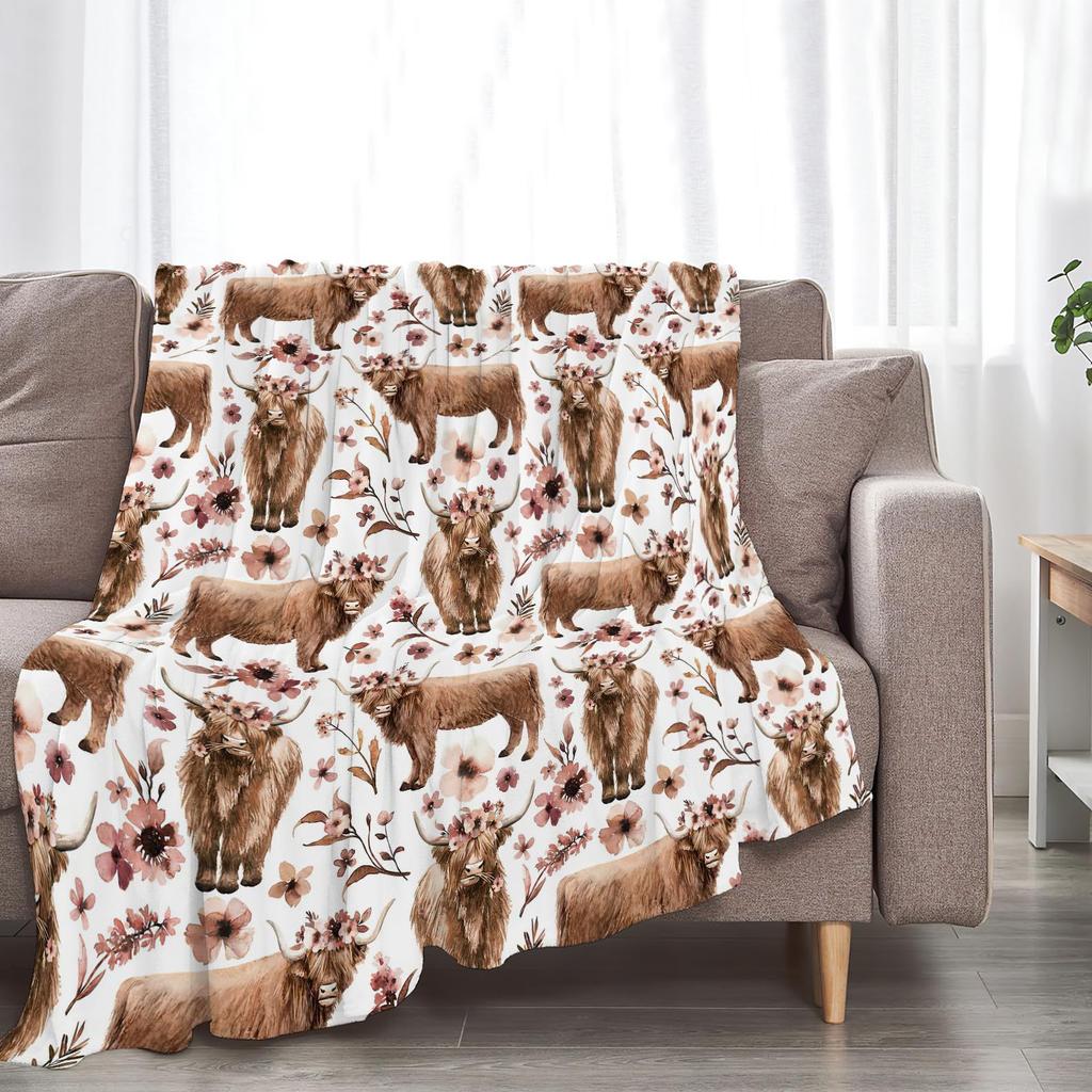 Cartoon fish animal Printed Blanket for Sofa Bed Travel Camping Living Room Office Conditioning Blanket for All Seasons Gifts
