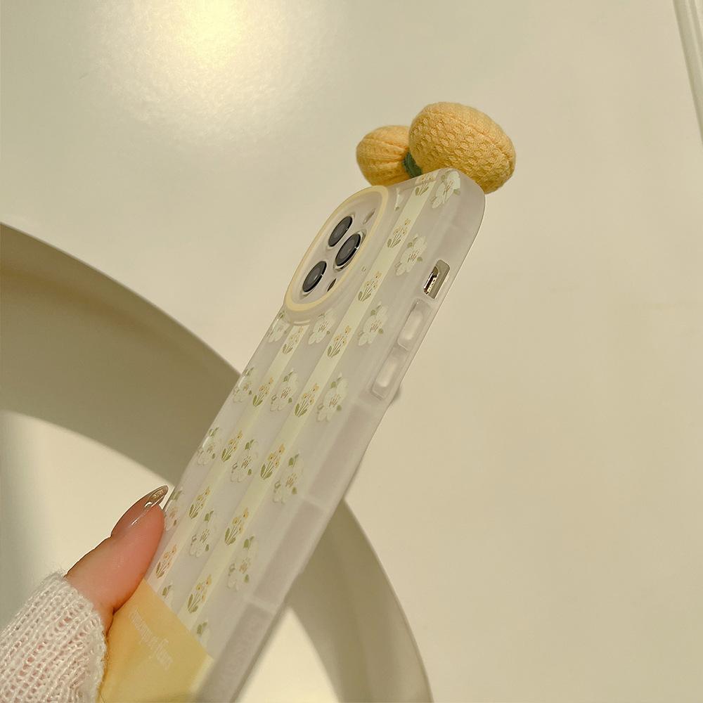 Small Fresh Flowers 12 Suitable for Iphone15pro Max Apple 8 Mobile Phone Case 16 Soft 15 Bow Xs Set 13