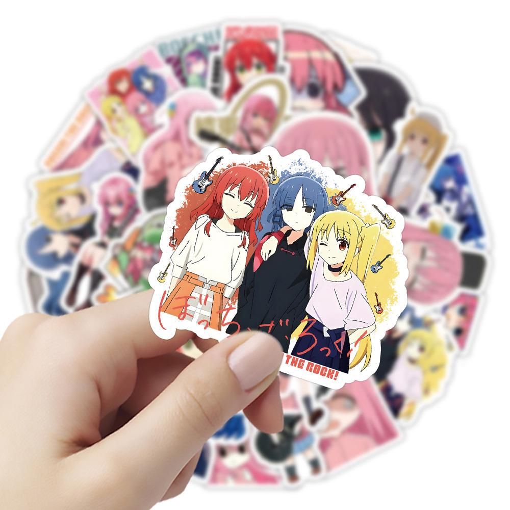 10/30/53pcs Anime BOCCHI THE ROCK! Cartoon Stickers Cute Guitar Girl Gotoh Hitori Decals Notebook Suitcase Phone Sticker Decor