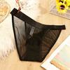 Women Sexy Briefs Low-rise Elastic Waistband Seamless Mesh Yarn Underwear Solid Color Lightweight Panties