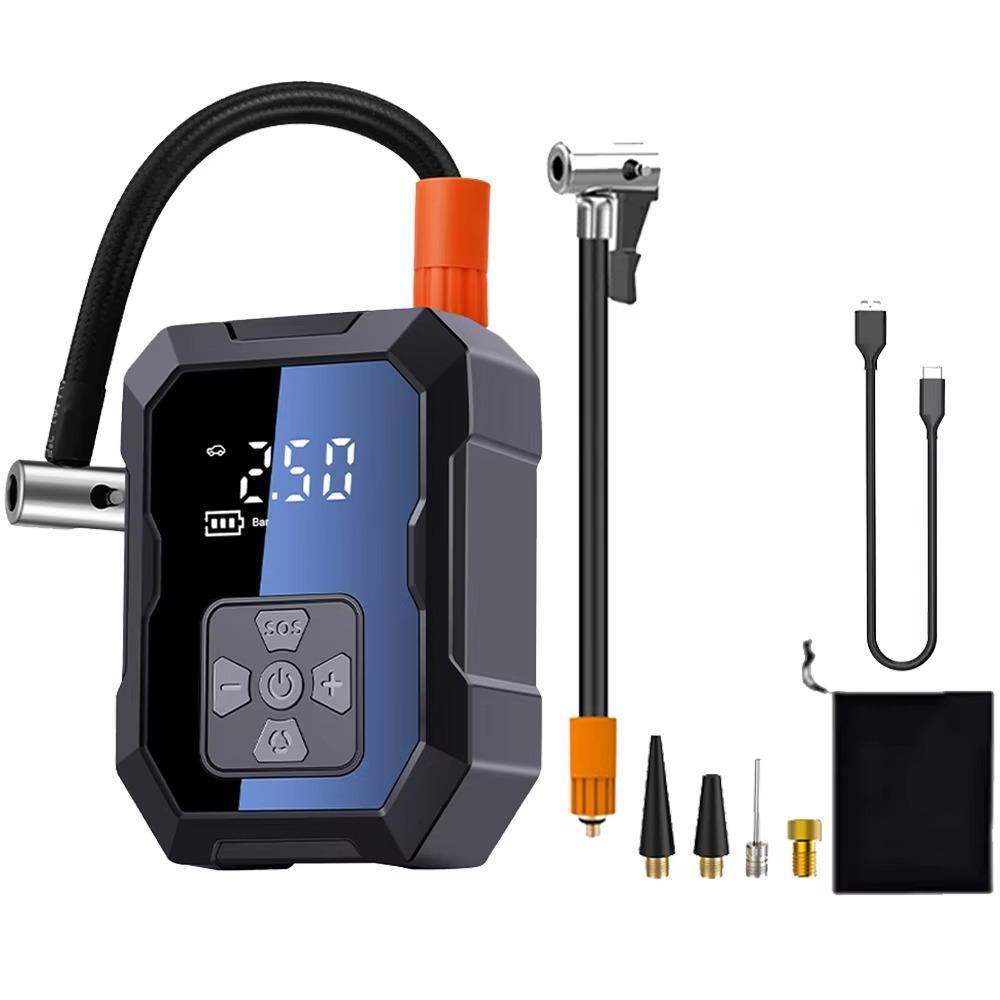 

Tire Pressure Gauge Electric Air Pump LED Display Car Tire Inflator Motorcycle Air Inflator