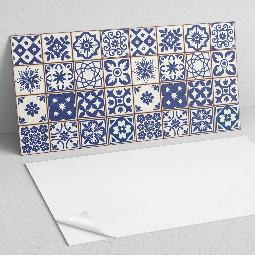 Decorative Self-Adhesive Vinyl Wall Panel 100x50 cm Decorative Tile Patterns