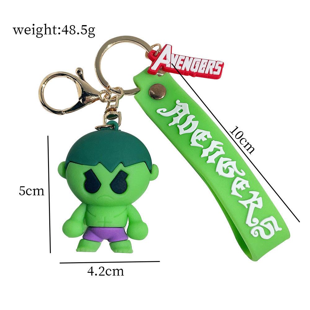 Cute Marvel Avengers Keychain Plastic Figurine Keyring Perfect Gift Idea
