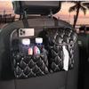 Coroană creativă din piele PU Geantă de depozitare pentru mașină Auto Interior Scaun Spatar Organizator Multifuncțional Suport țesut Buzunar Amenajare Aranjare